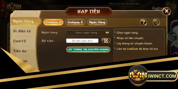 Nạp tiền iWin thần tốc với giao dịch 0đ